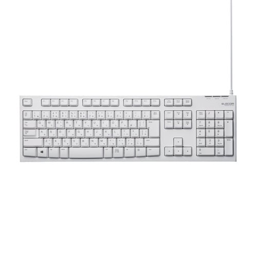 有線キーボード メンブレン ホワイト