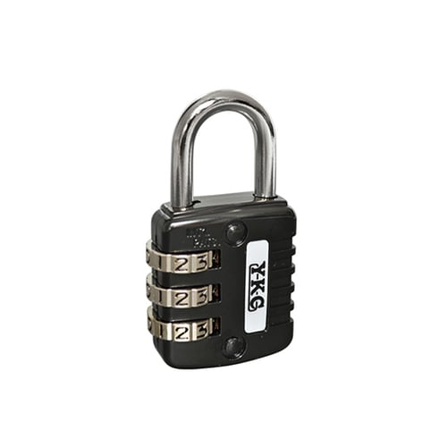 フリーダイヤル錠 31mm 3段 ブラック