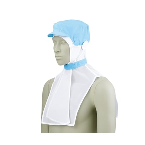 9ー1012 頭巾帽子 ブルーエコ L