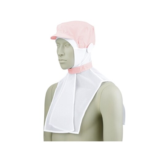 9ー1014 頭巾帽子 ピンクエコ L