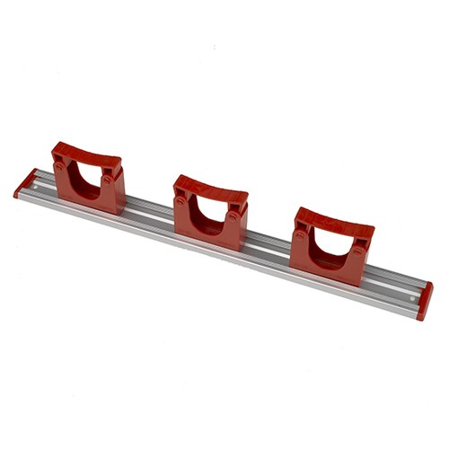 サーモンブラシ アルミレールセット レッド 3個