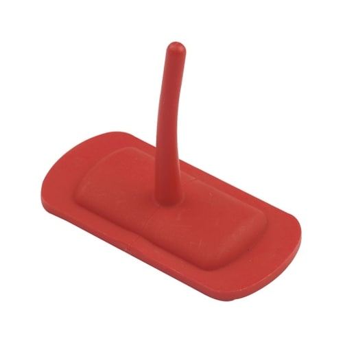 サーモンブラシ プラスチックフック レッド