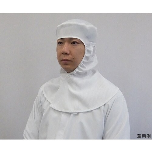 快適ドライフィール ツバ無しフード(白) Lサイズ