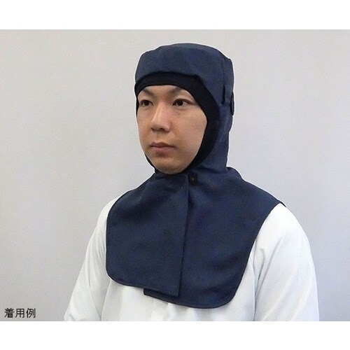 ストレッチポプリン ツバ無 紺S SP460ー6