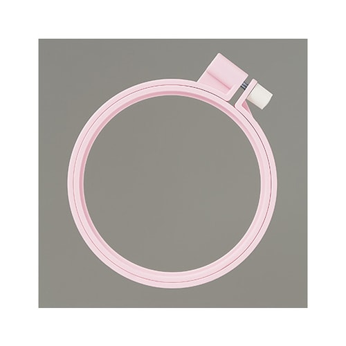 カラフル刺しゅう枠 ピンク (10cm)