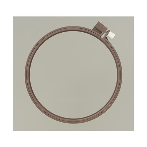 カラフル刺しゅう枠 ブラウン (15cm)