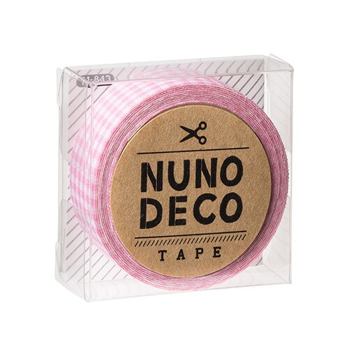 ヌノデコテープ ももいろチェック 11ー842