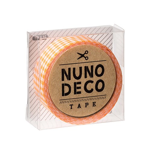 ヌノデコテープ だいだいチェック 11ー846