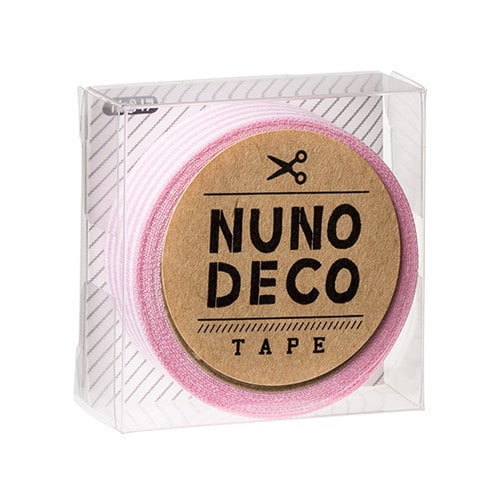 ヌノデコテープ ももいろしましま 11ー847