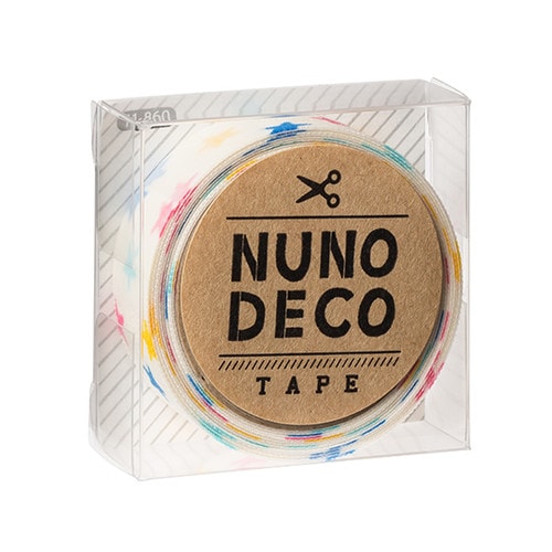 ヌノデコテープ しろいカラフルスター 11ー860