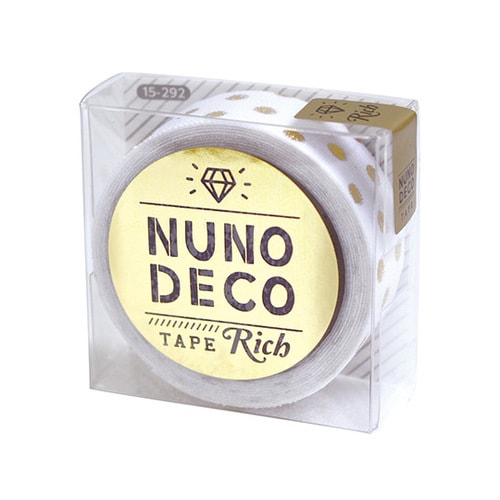 ヌノデコテープ リッチドット ホワイト