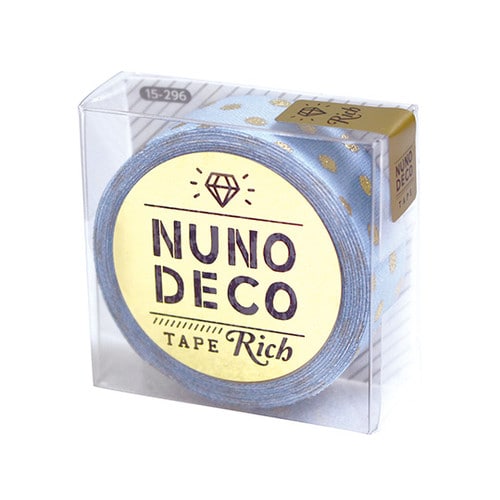 ヌノデコテープ リッチドット ブルー