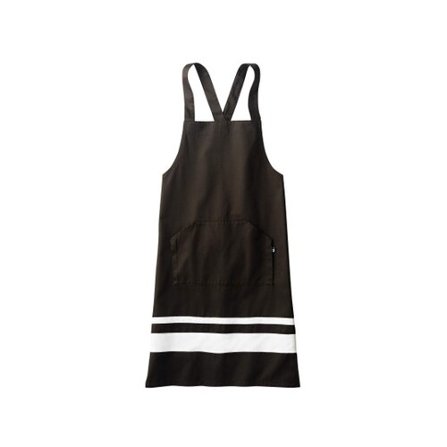 エプロン 兼用 ブラウン/ホワイト フリー