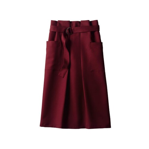 サロンエプロン 兼用 ワイン L