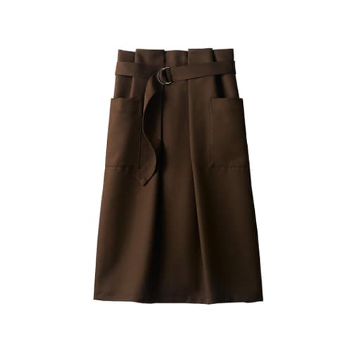 サロンエプロン 兼用 ブラウン M