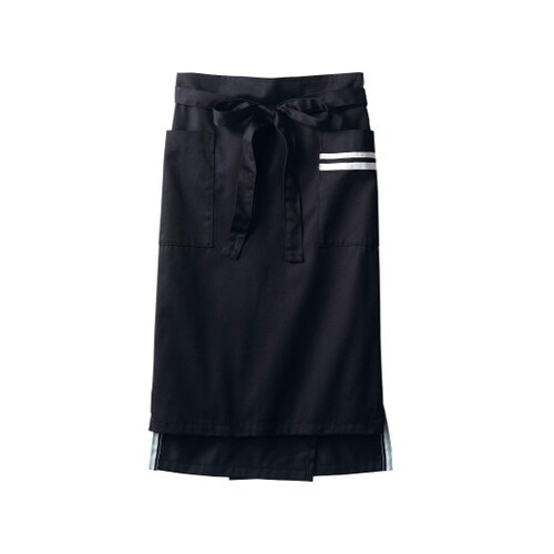 サロンエプロン 兼用 ネイビー/ホワイト フリー