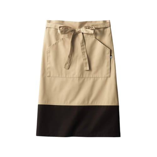 BW950437 サロンエプロン 肌/茶