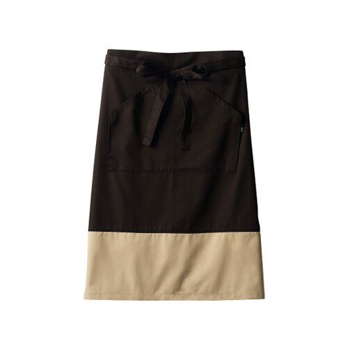 サロンエプロン 兼用 ブラウン/ベージュ フリー