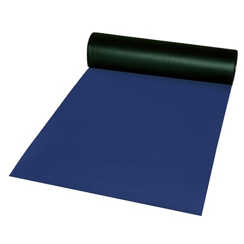 ビニール長マット 平板 紺 411ー0362