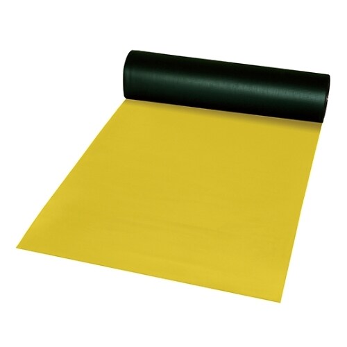 ビニール長マット 平板 イエロー 411ー0363
