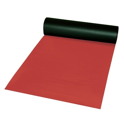 ビニール長マット 平板 赤 411ー0364
