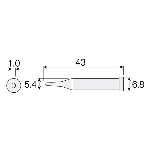 はんだこて用交換ビット Hー111
