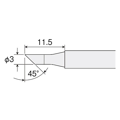 はんだこて用交換ビット HSー51C03