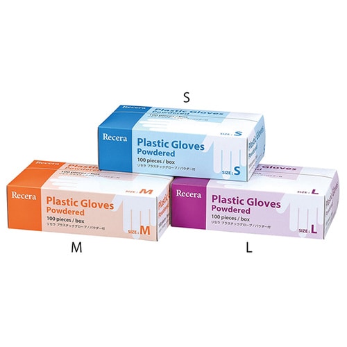 リセラプラスチックグローブ粉付L100枚