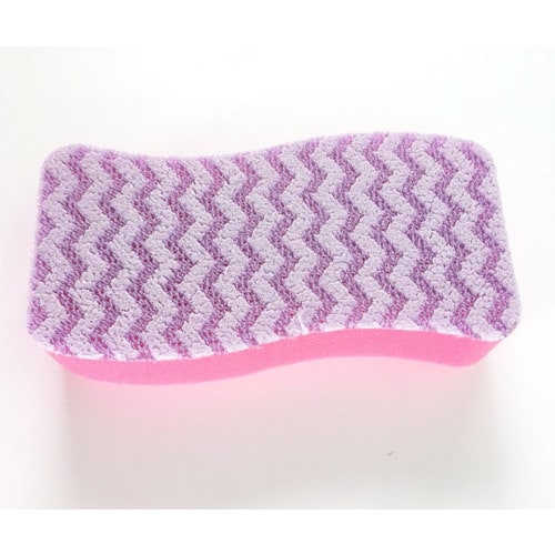 フッ素ガード洗浄スポンジ 大ピンク