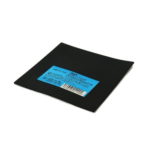 ゴム 粘着付 1×100×100mm