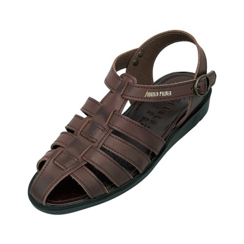 本革バックバンドサンダル 濃茶 LL AP6611