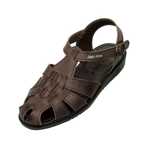 本革バックバンドサンダル ダークブラウン L