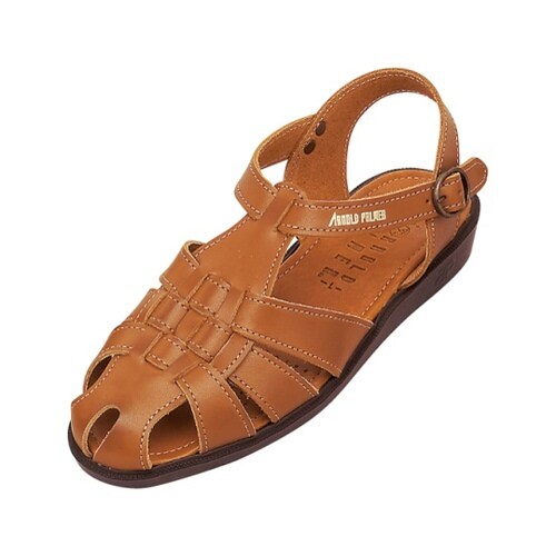 本革バックバンドサンダル キャメル LL