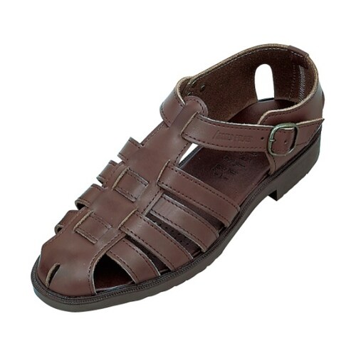 本革カウンターサンダル ダークブラウン L