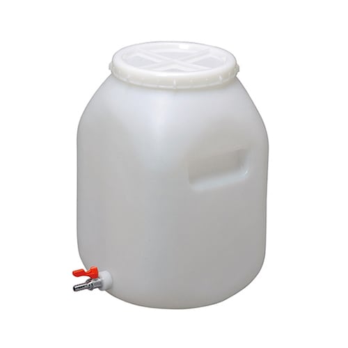 扁平缶 正角 広口 ボールコック付 20L