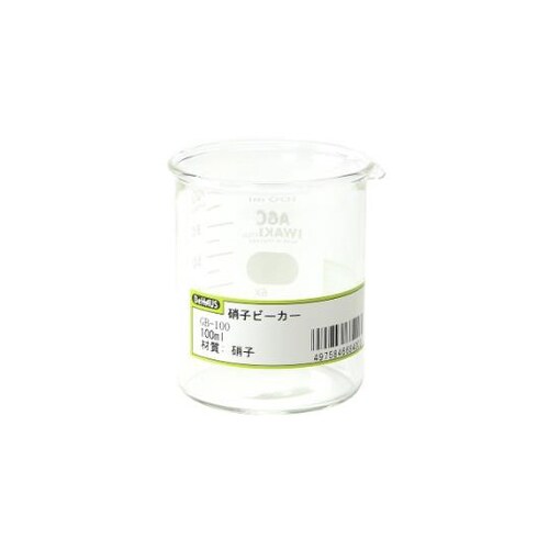 硝子ビーカー 100mL GBー100