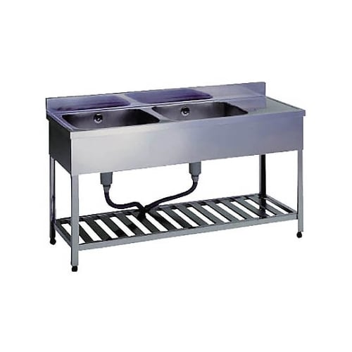 KPMC2ー1200ーL 二槽シンク 左水槽