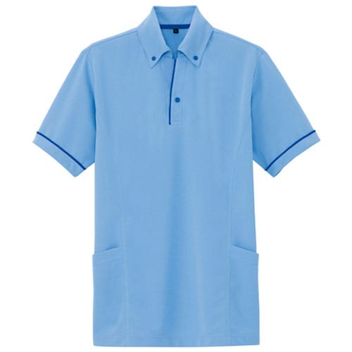 サイドポケットポロ SS サックス