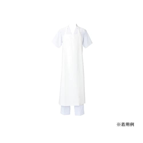 5ー451 防水エプロン白 フリー