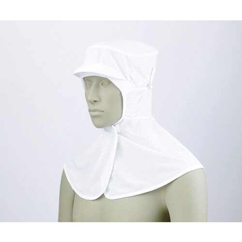 頭巾帽子 白9ー1001 フリー