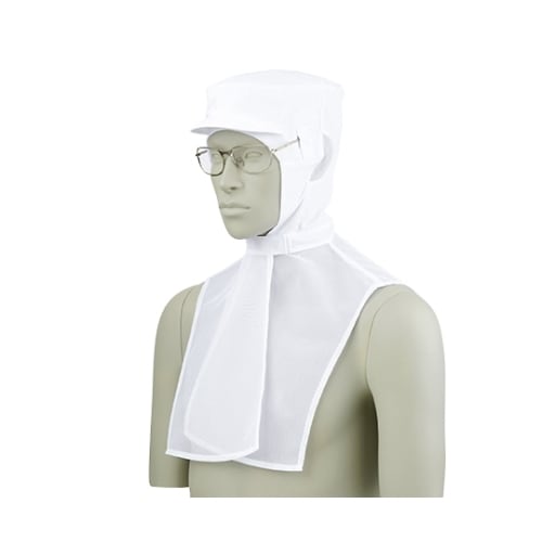 9ー1021 頭巾帽子 白 エコ M