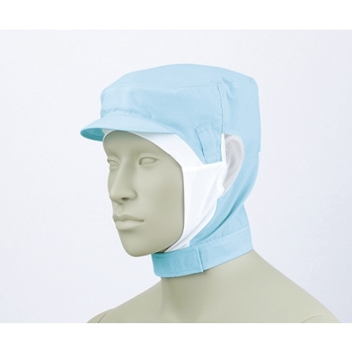 9ー1027ショート頭巾帽子ブルーエコL