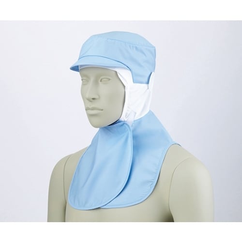 9ー1072 頭巾帽子 ブルー M
