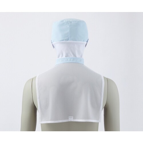 9ー1082 頭巾帽子 ブルー LL