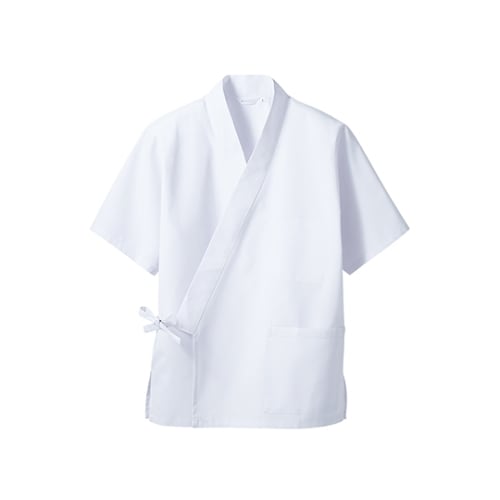 はっぴ 男女兼用 七分袖 白3ー531 M