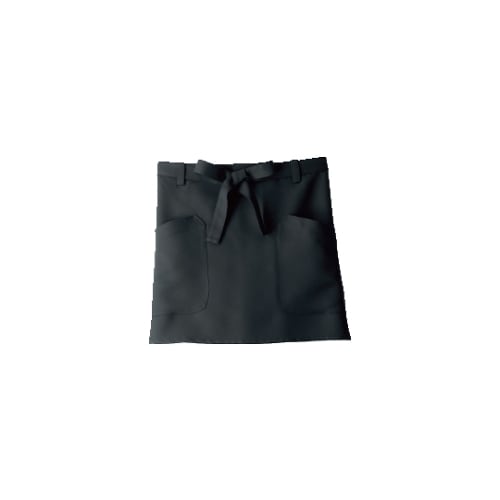 サロンエプロン 黒 9ー1151