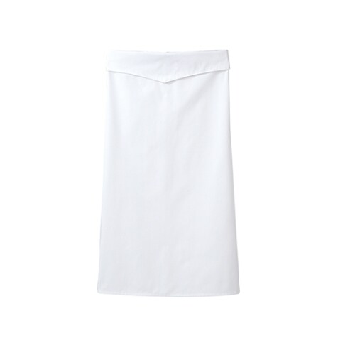 9ー1281 ロングエプロン白 フリー