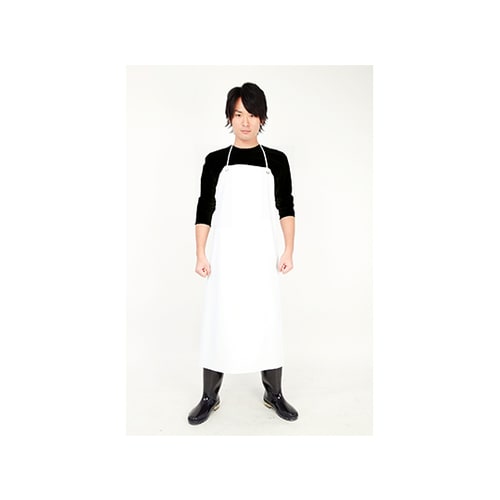 08009220ビニール胸付前掛白5枚