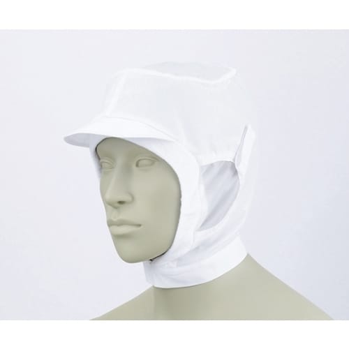 ショート頭巾帽子 白 9ー924