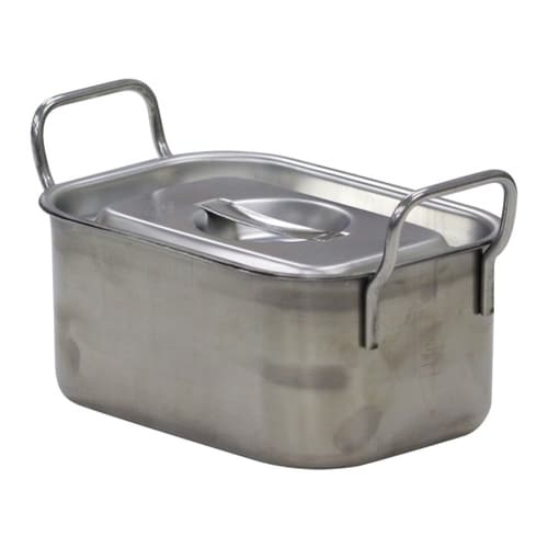 18−8 角型ベインマリーポットフタ付手付 1L